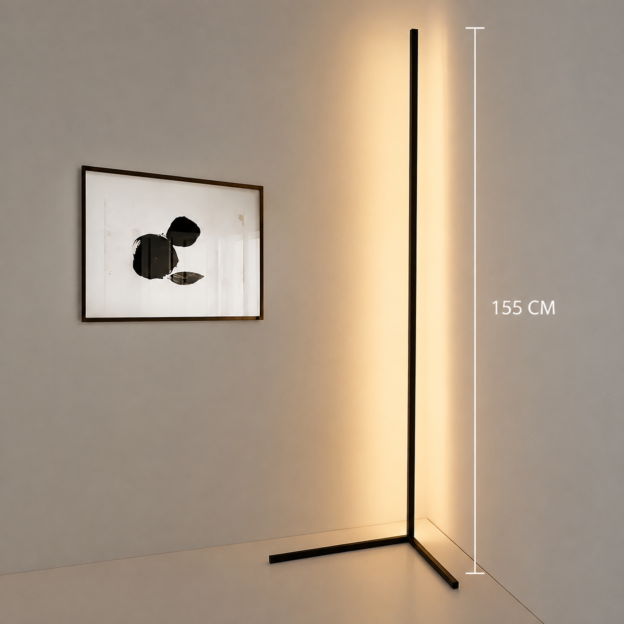 RGB LED Floor Lamp with Music Sync, Color Changing Standing Corner Lamp for Bedroom, Living Room & Gaming Room