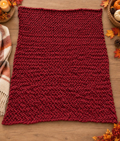 Solid Chunky knit Blanket