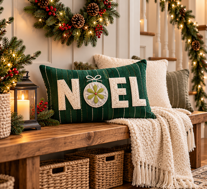 Christmas Decorative Throw Pillow Covers – Holiday Farmhouse Cushion Covers for Sofa & Bedroom