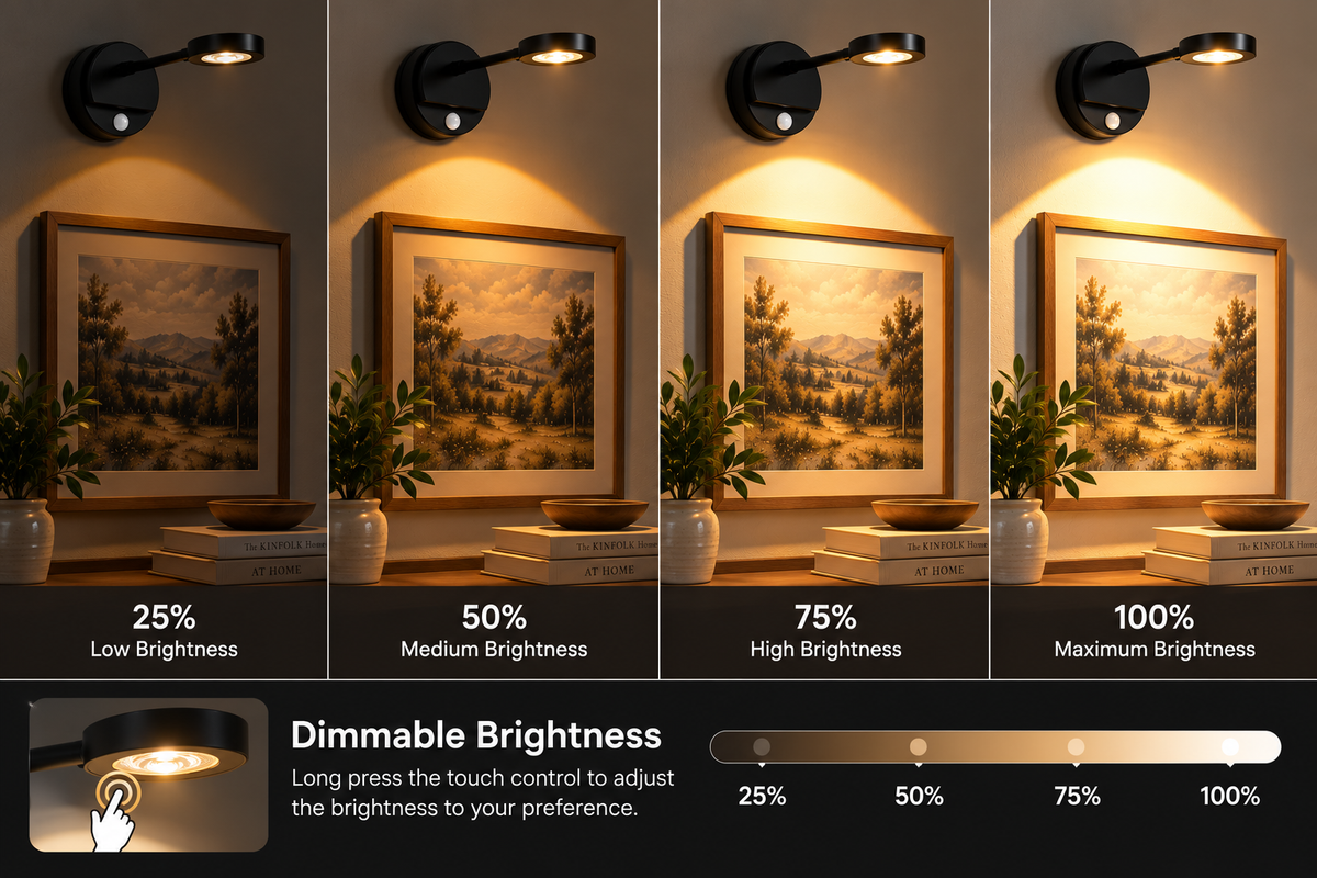 Rechargeable Motion Sensor LED Spotlight – Wireless Picture & Accent Light