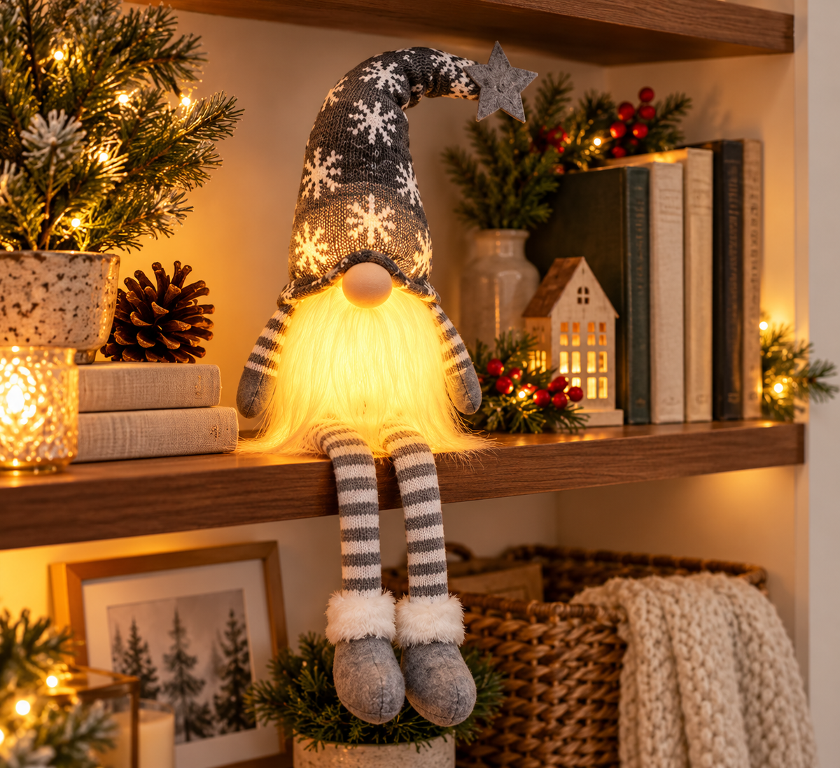 Christmas Gnome Plush Decorations – Festive Holiday Home Décor