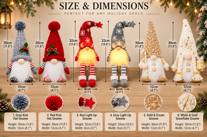 Christmas Gnome Plush Decorations – Festive Holiday Home Décor