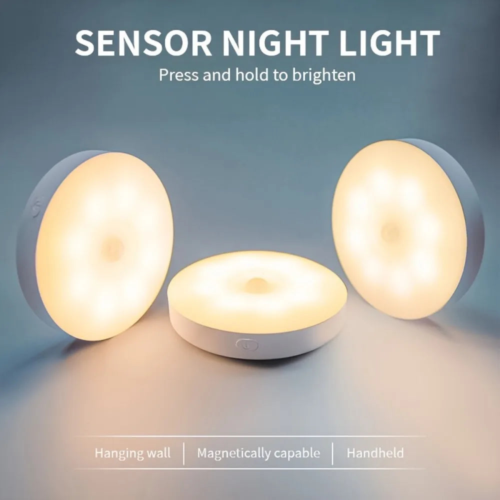 3-Pack Motion Sensor Night Lights – Adjustable Brightness, Automatic On/Off