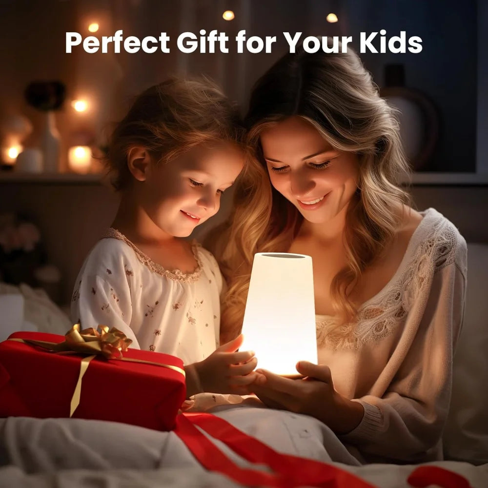 Rechargeable RGB Touch Table Lamp – Dimmable Color-Changing Night Light