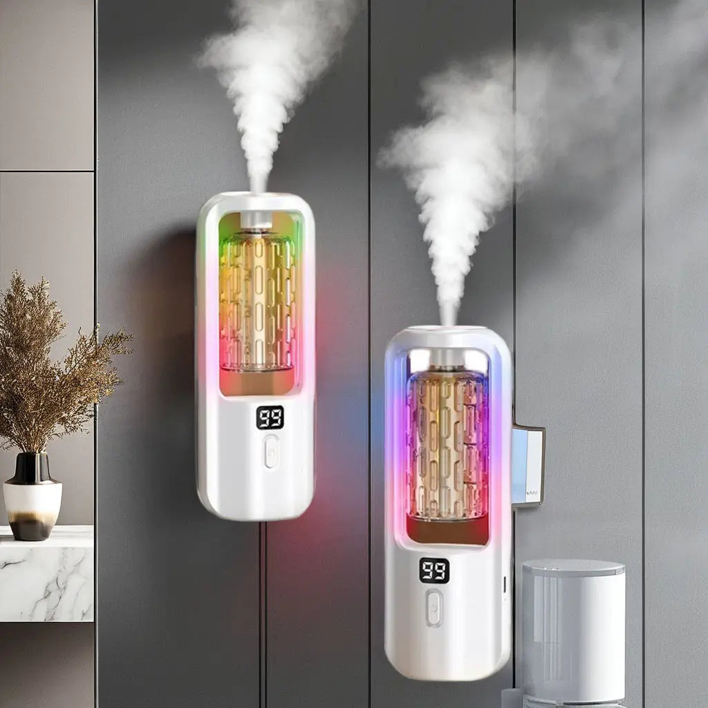 50ml Wall-Mounted Fragrance Diffuser with Timer, Rechargeable Scent Dispenser for Home