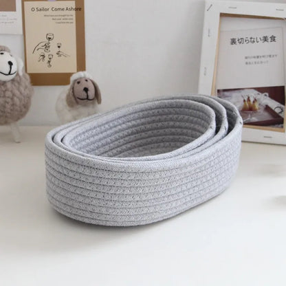 Woven Rope Storage Basket