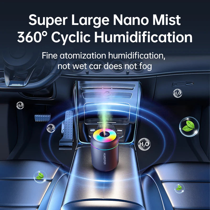 180ml Mini USB Air Humidifier & Aroma Diffuser with LED Light