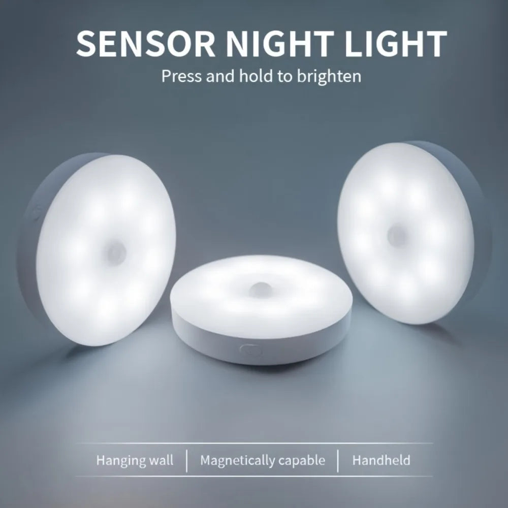 3-Pack Motion Sensor Night Lights – Adjustable Brightness, Automatic On/Off