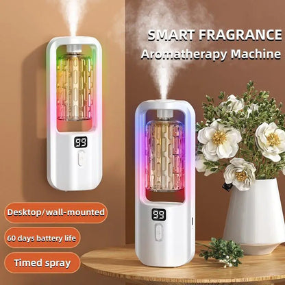 50ml Wall-Mounted Fragrance Diffuser with Timer, Rechargeable Scent Dispenser for Home