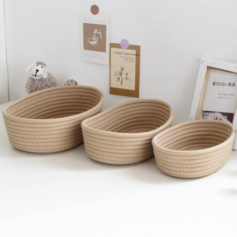 Woven Rope Storage Basket