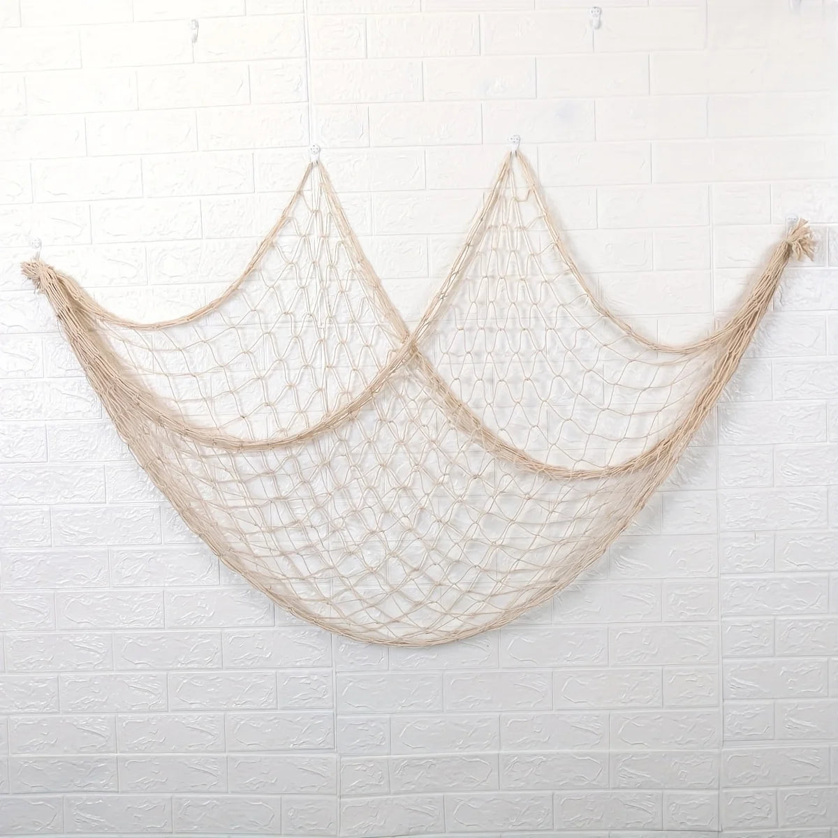 Nautical Fishing Net Wall Hanging – Coastal Beach Decor
