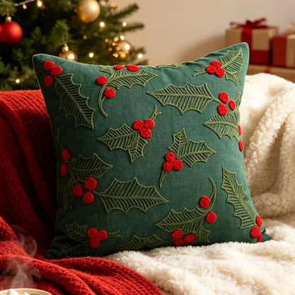 Christmas Decorative Throw Pillow Covers – Holiday Farmhouse Cushion Covers for Sofa & Bedroom