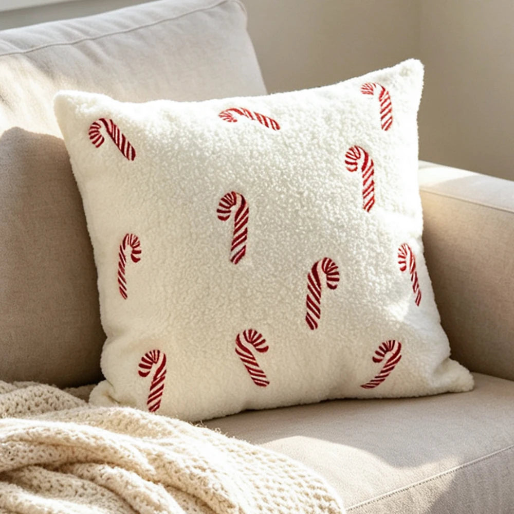 Christmas Decorative Throw Pillow Covers – Holiday Farmhouse Cushion Covers for Sofa & Bedroom