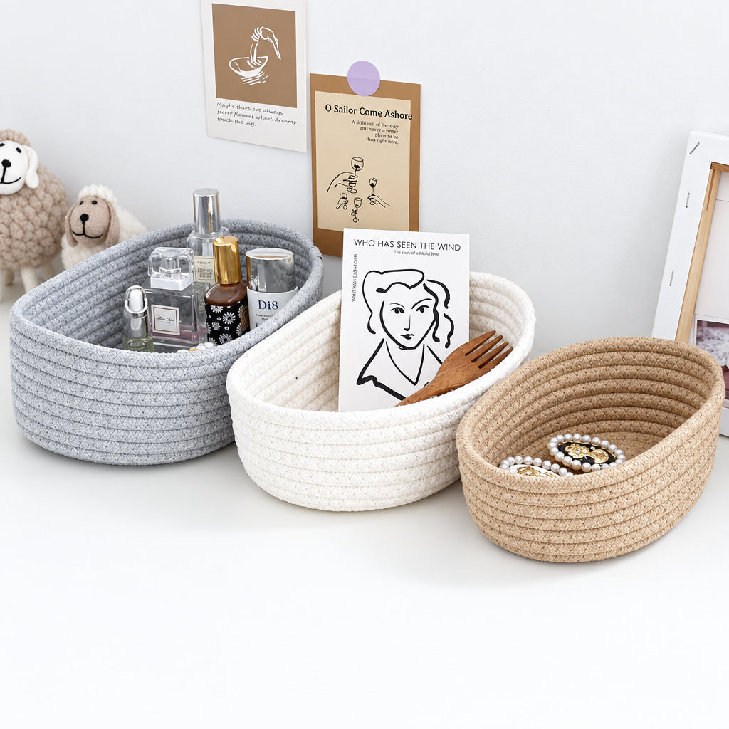 Woven Rope Storage Basket