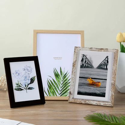 Wooden Picture Frame for Wall or Tabletop Display
