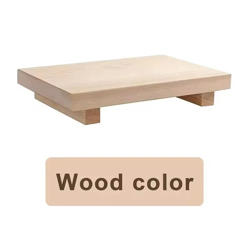 Wooden Pedestal Display Tray – Rustic Bathroom Vanity & Countertop Déco