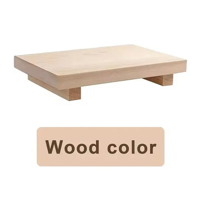 Wooden Pedestal Display Tray – Rustic Bathroom Vanity & Countertop Déco
