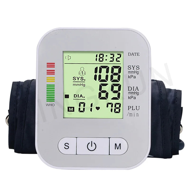 BP Monitor: English Voice, Automatic Upper Arm Sphygmomanometer