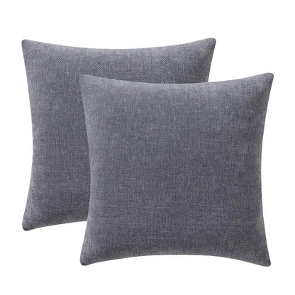 Solid Chenille Throw Pillow Set - 18" x 18"