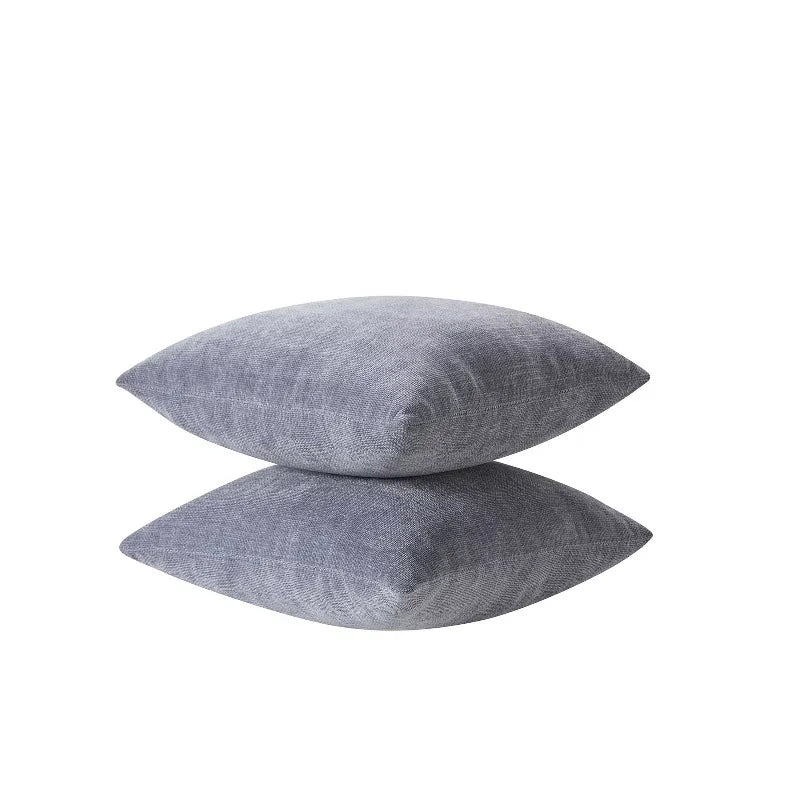 Solid Chenille Throw Pillow Set - 18" x 18"